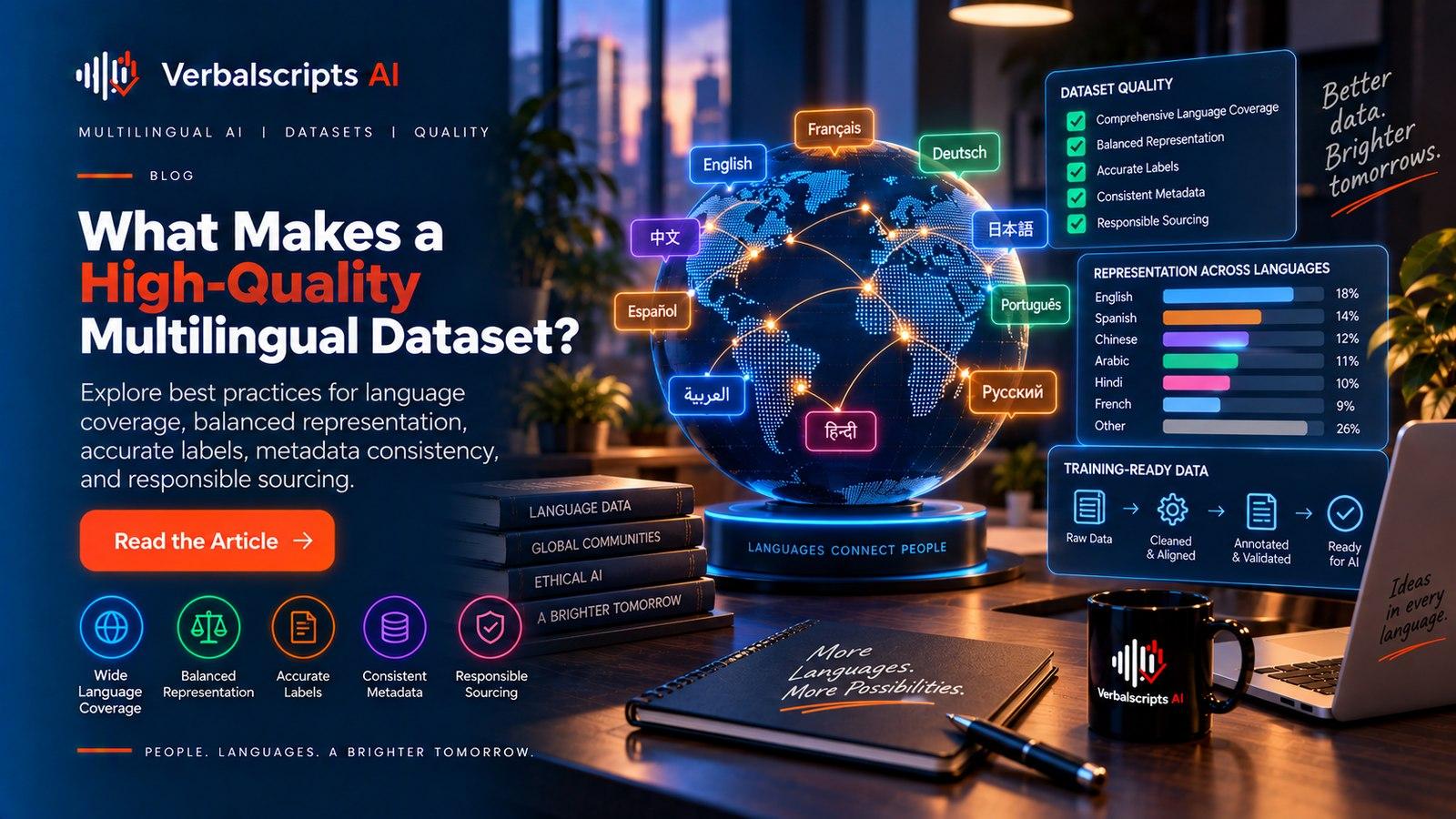 Editorial illustration for What Makes a High-Quality Multilingual Dataset?