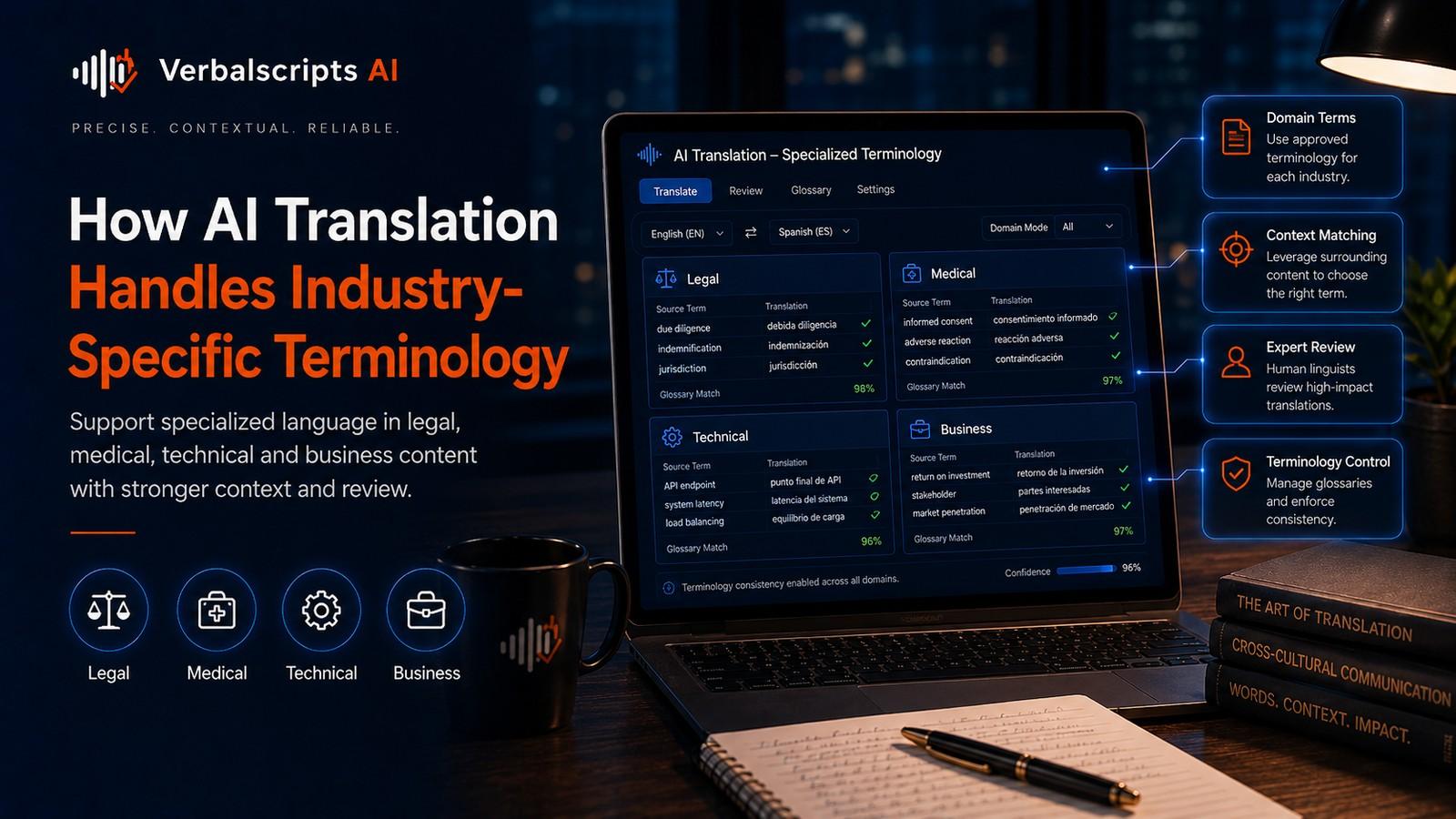 Editorial illustration for How AI Translation Handles Industry-Specific Terminology