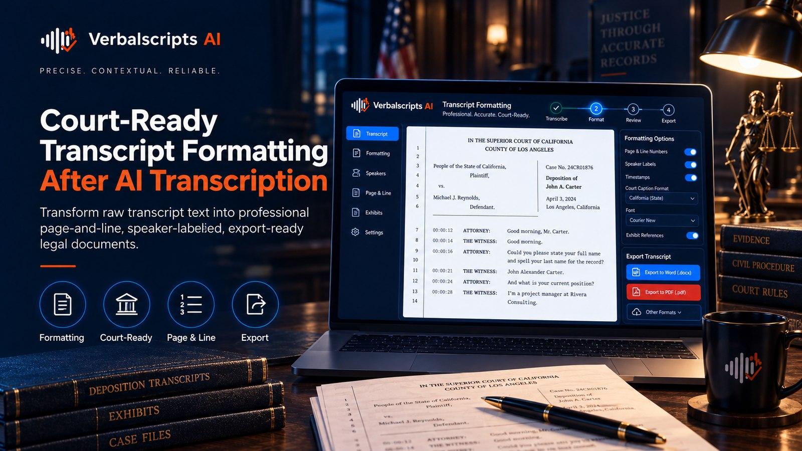 Certified vs. Non-Certified Transcripts in AI-Assisted Workflows - Verbalscripts AI workflow illustration