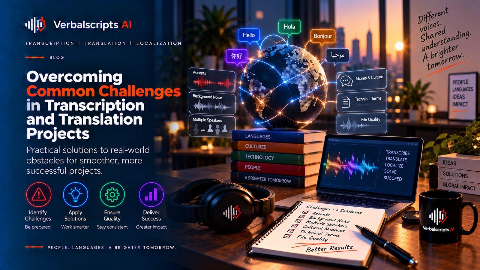 Editorial illustration for Vendor Due Diligence Checklist for AI Transcription and Translation